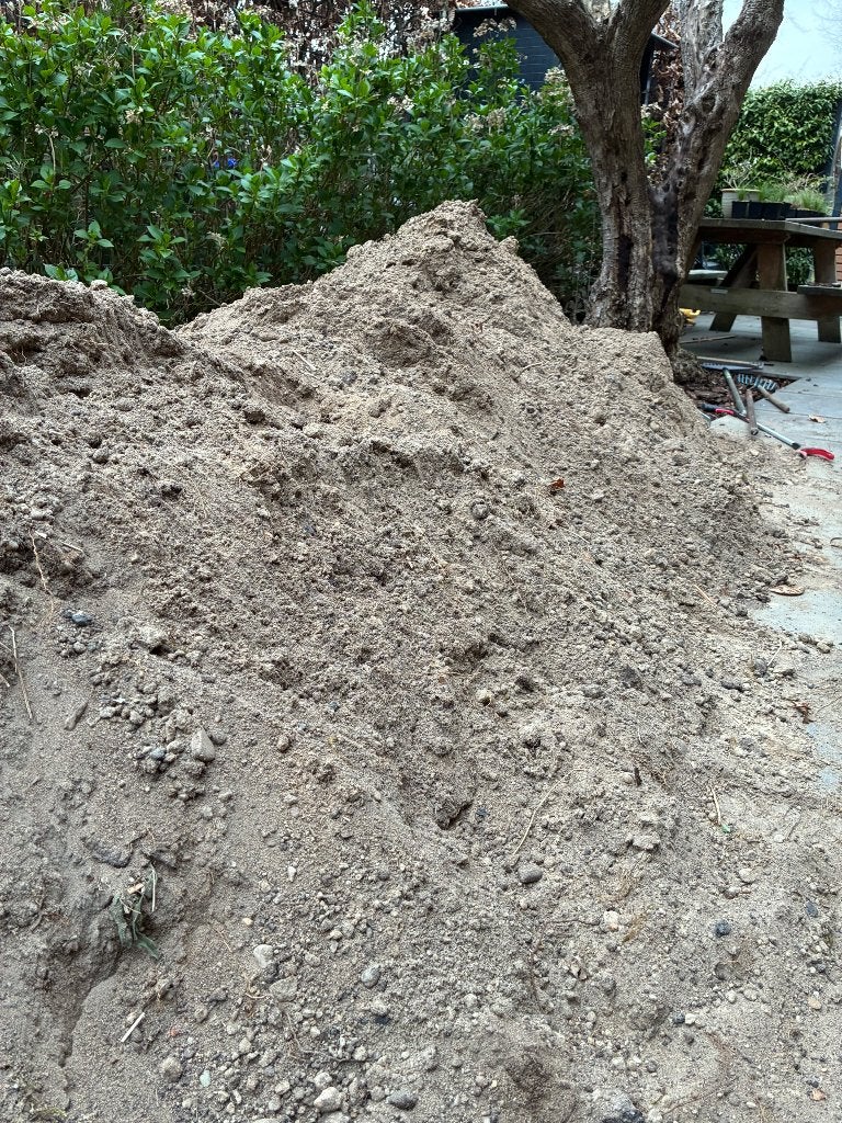 2 kuub ophoog zand / stabilisatie zand, Ophalen, Gebruikt, Ophoogzand