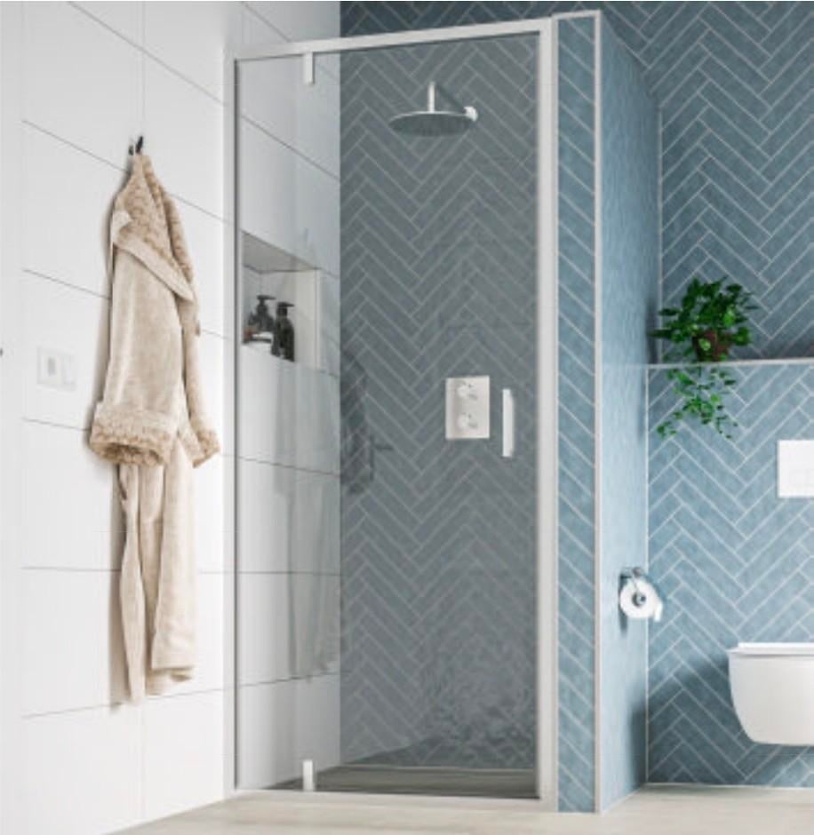 Douchedeur Saniselect Rentro Draaideur  90x200 cm, Ophalen, Nieuw, Glas, Douche