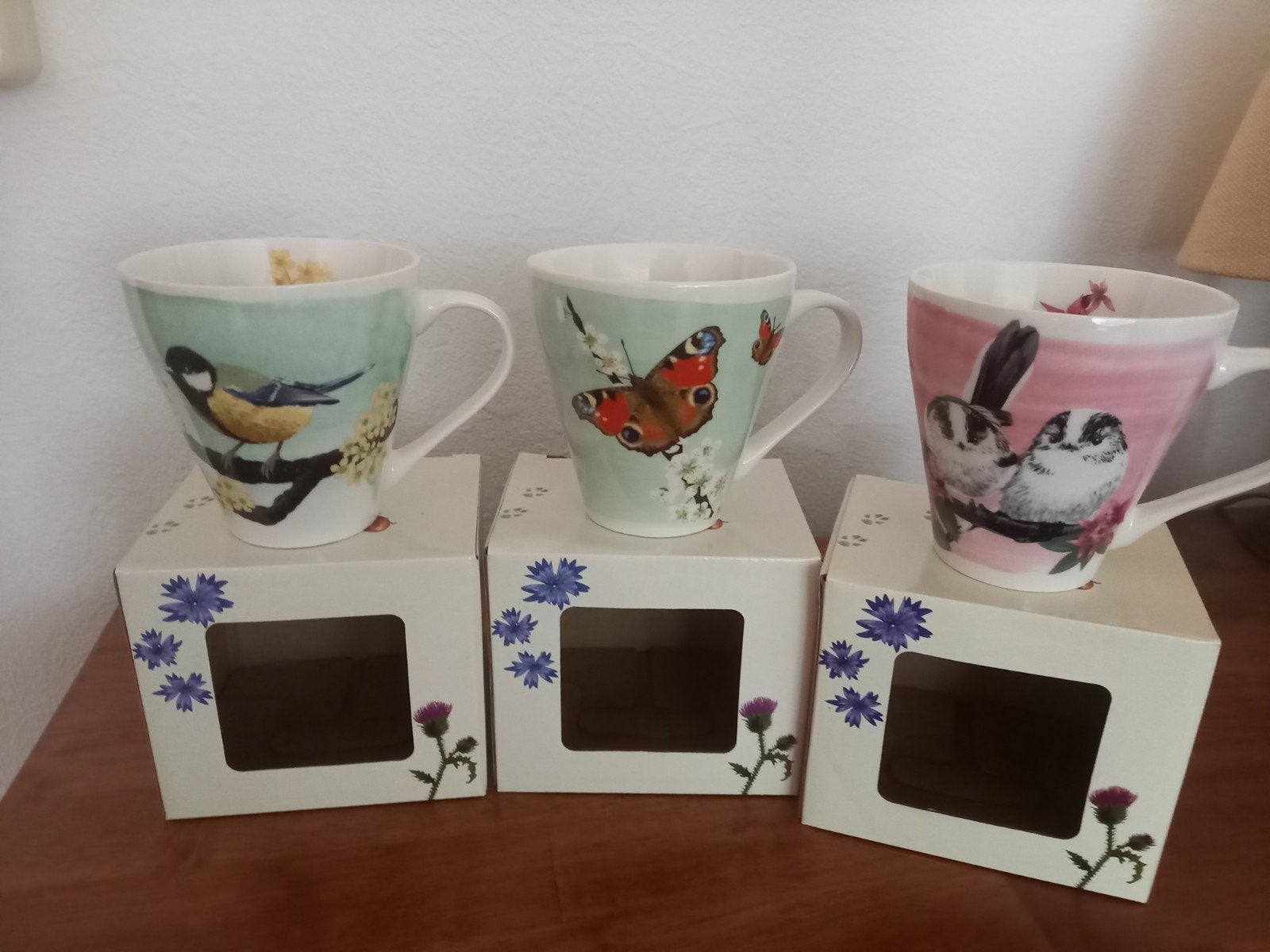 3 mokken, beschilderd door Myrte, Ophalen, Overige merken, Nieuw, Mok
