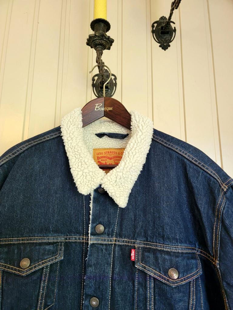 Beeldschone, originele, NIEUWE Levi's Teddy (Sherpa) jas XXL, Levi's, Blauw, Nieuw, Overige maten