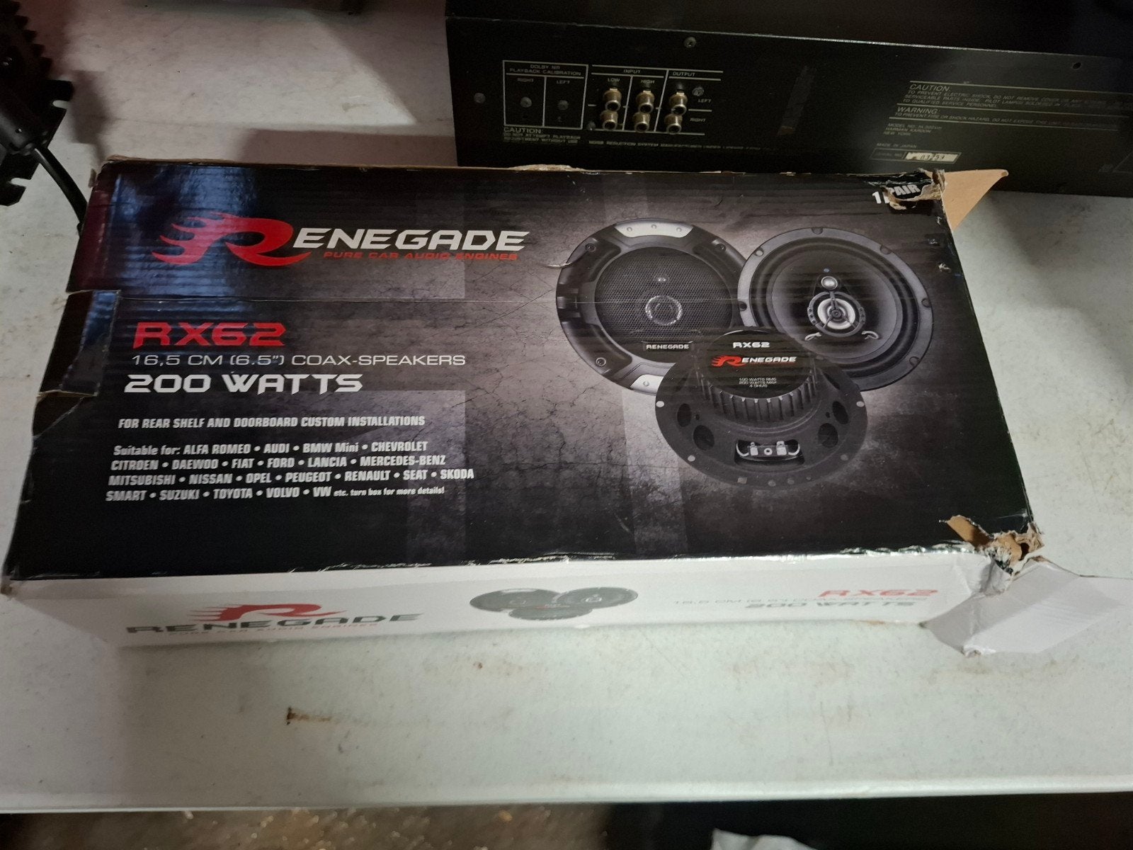 Renegade RX62 16.5 cm (6.5") Coaxiale Speakers 200 Watt, Ophalen, Renegade, Onbekend, Nieuw