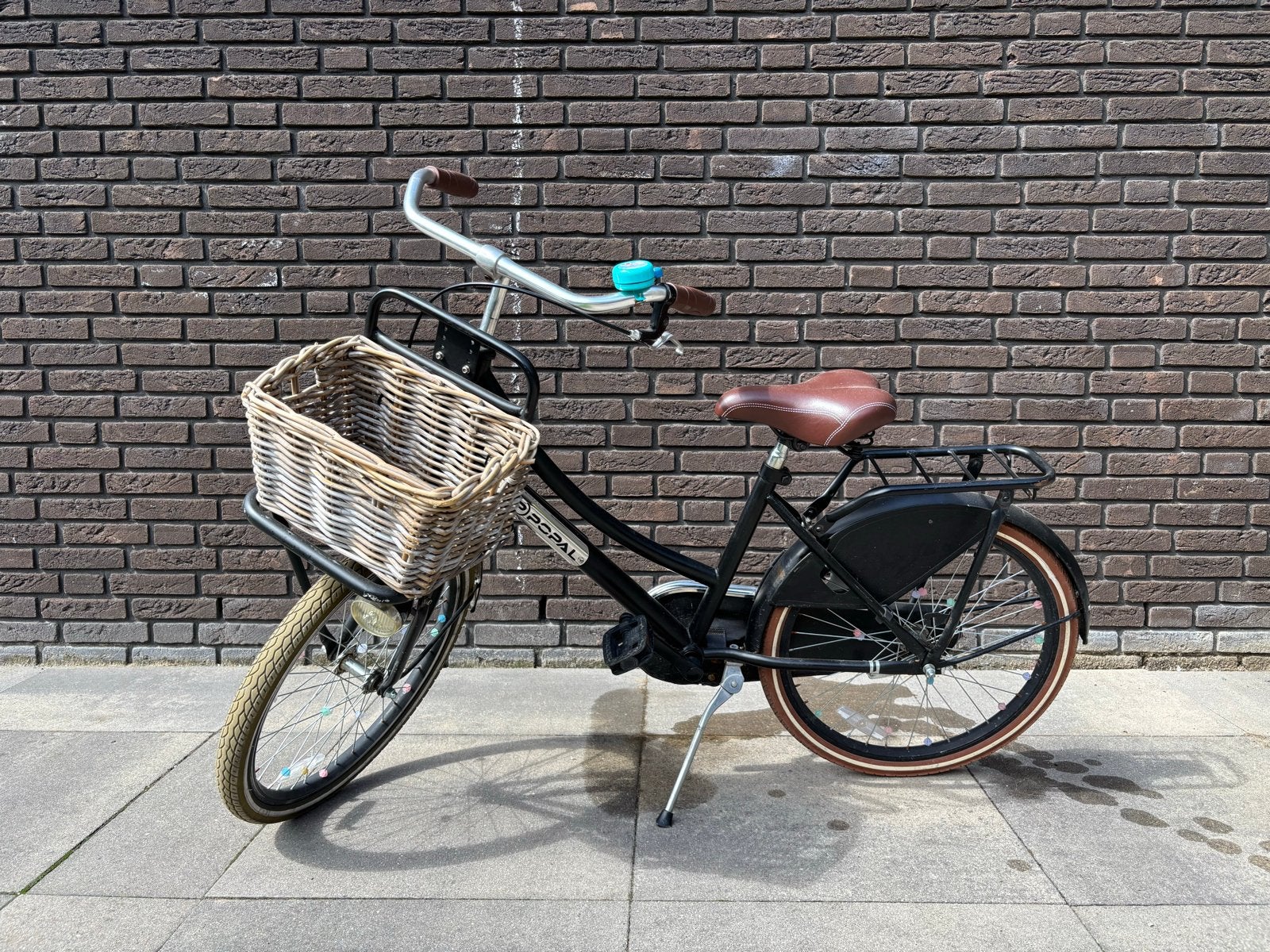 Popal meisjesfiets - Zwart - 22 inch, Fietsen en Brommers, Fietsen | Meisjes, Ophalen, Gebruikt, 22 inch