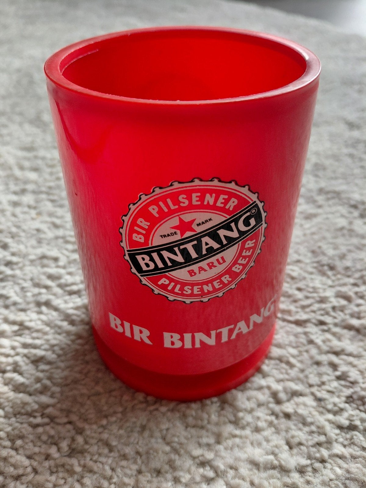 Bintang Bier Blikje en Bintang Beker, Ophalen of Verzenden, Gebruikt