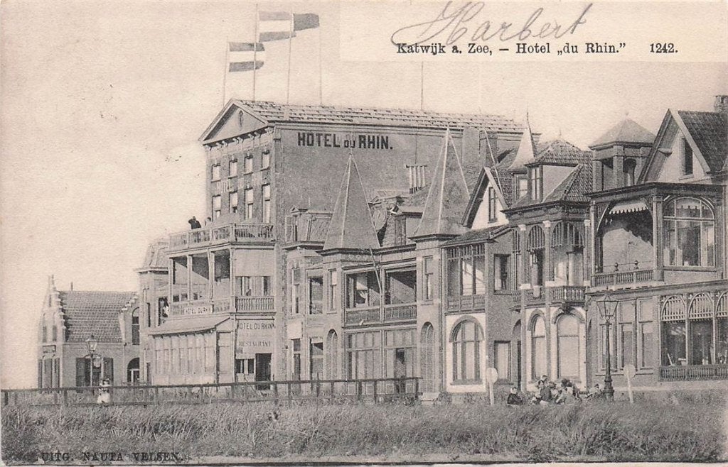 703-353-045 Katwijk aan Zee Hotel du Rhin, Verzamelen, Verzenden, Voor 1920, Zuid-Holland