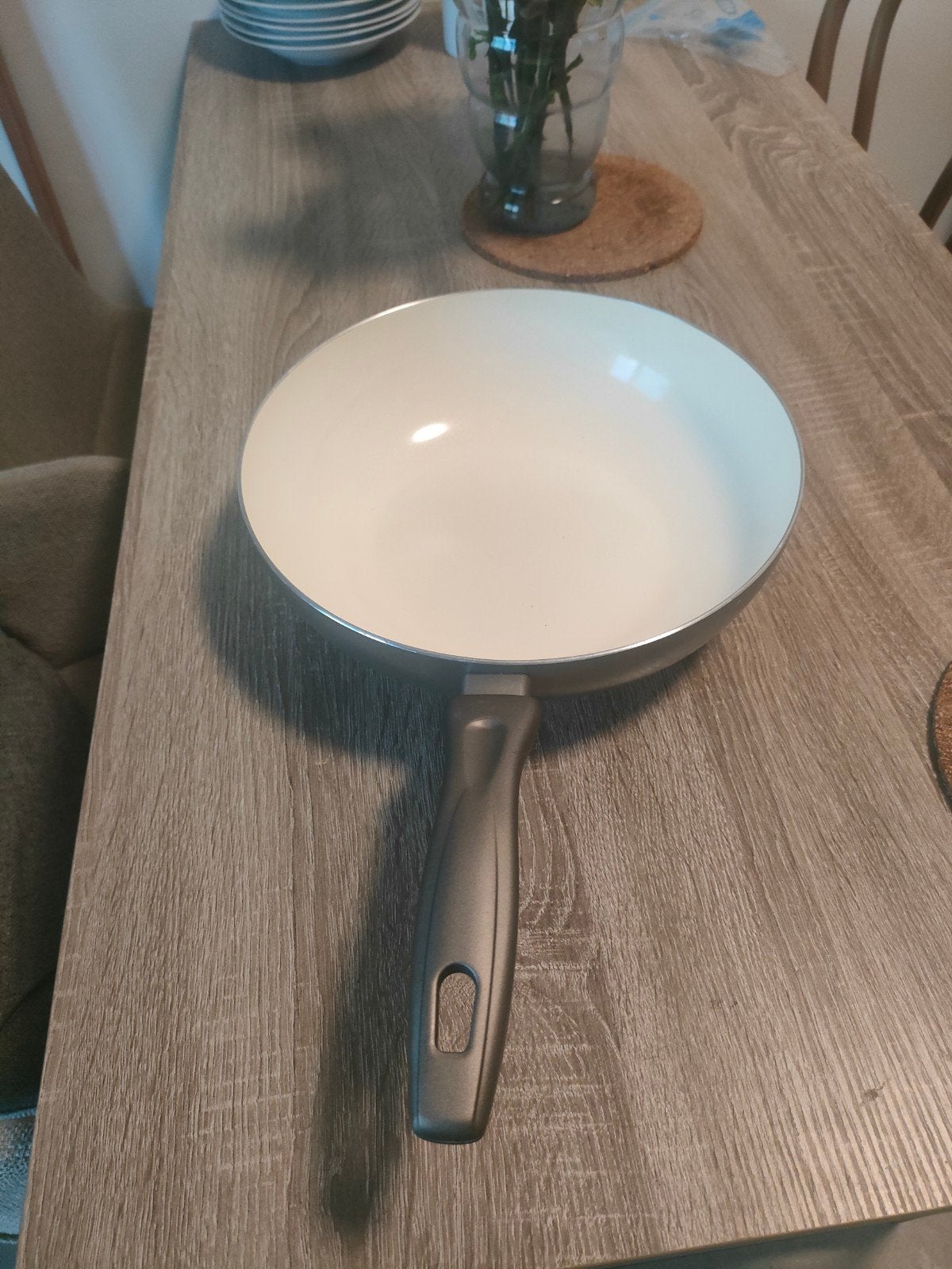 Alpina Keramische Inductiepan 28 cm, Ophalen of Verzenden, Gebruikt, Overige materialen