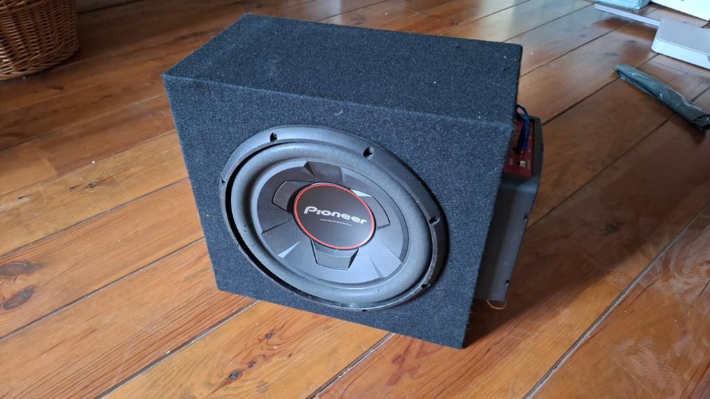 Pioneer 500W Subwoofer met Versterker, Ophalen of Verzenden, Gebruikt