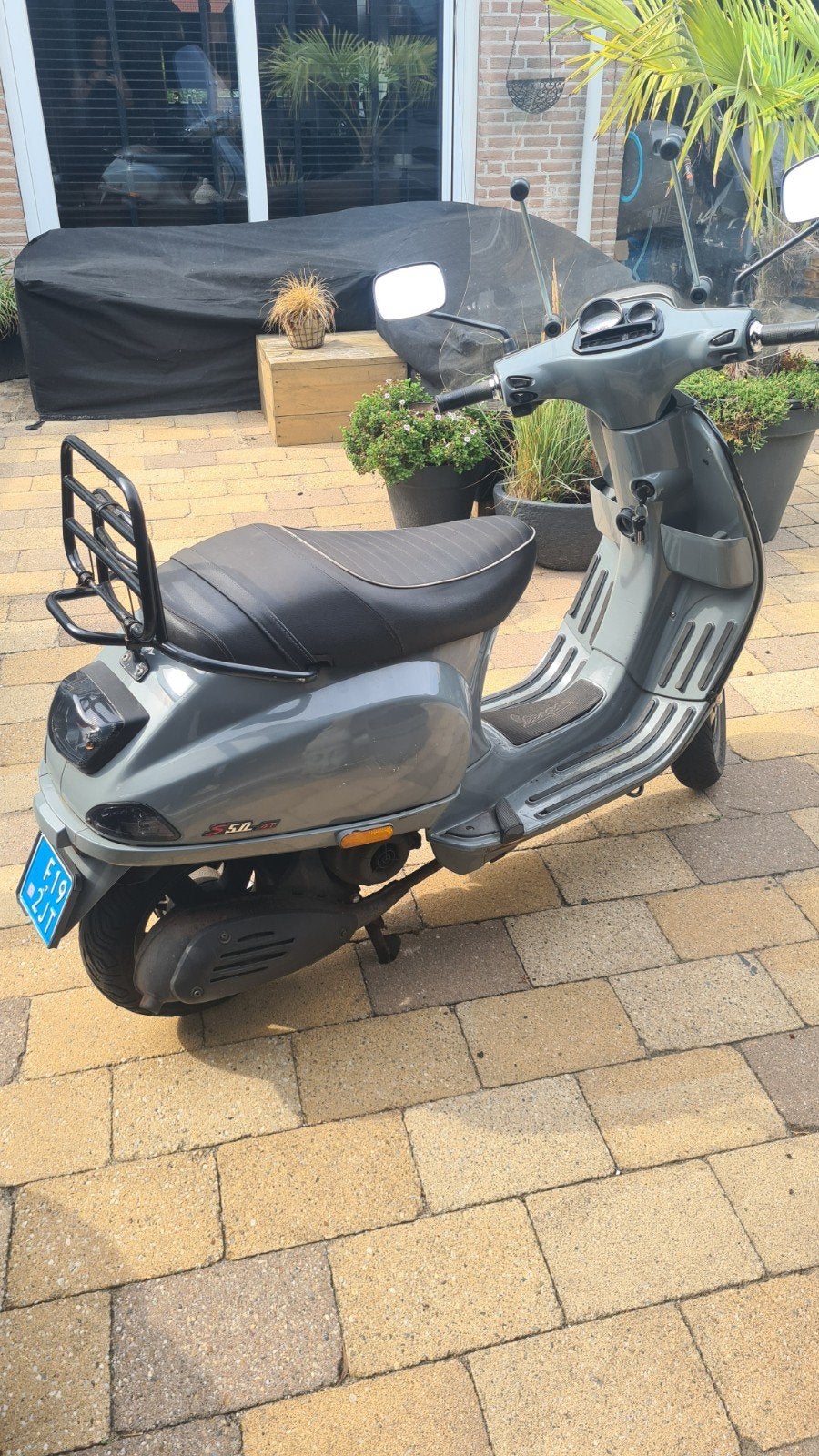 Vespa Piaggio C38 Scooter - Grijs, Fietsen en Brommers, Ophalen, Gebruikt, Overige modellen, Benzine