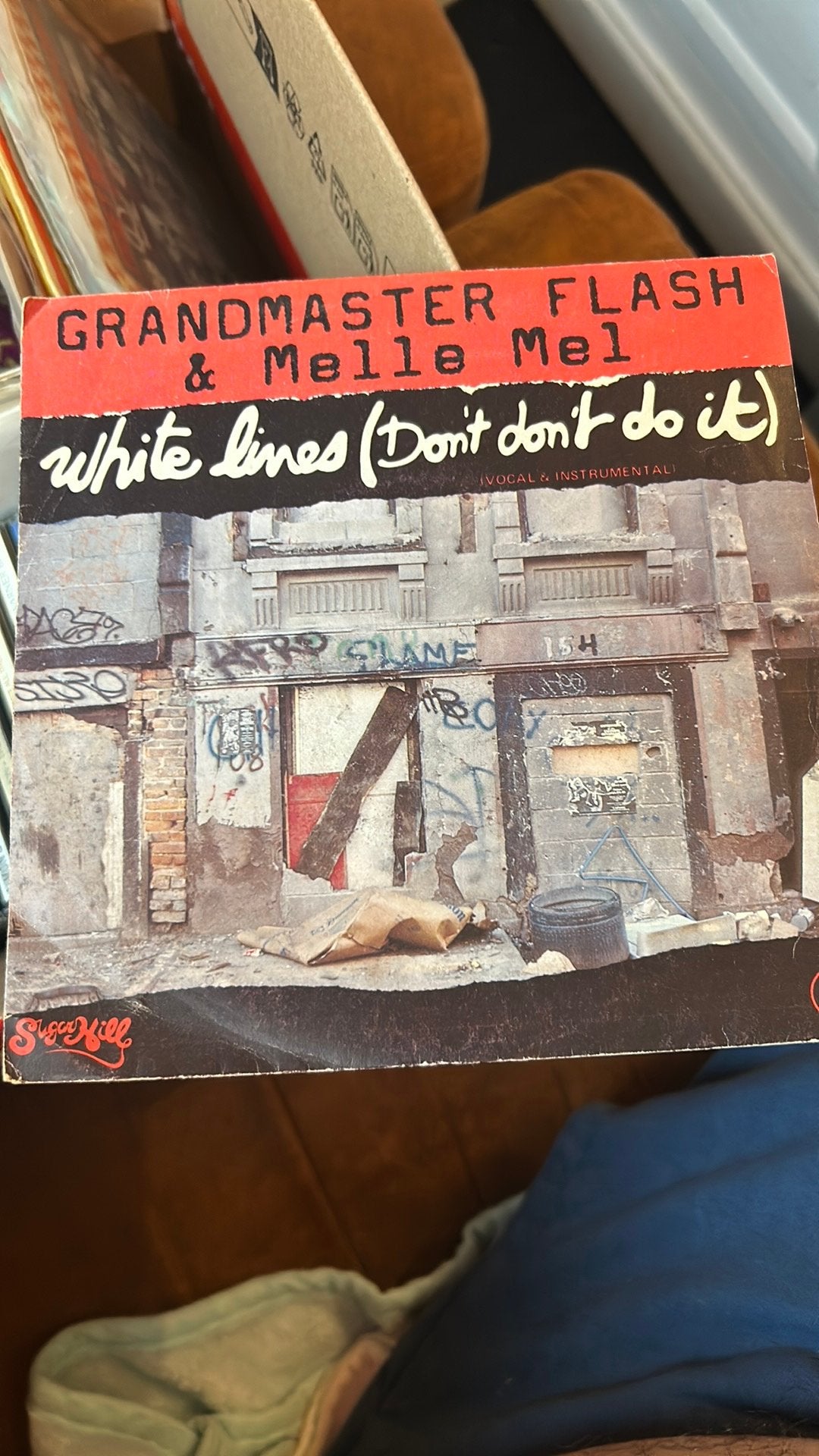 Grandmaster flash & melle mel - white lines, Ophalen of Verzenden, Zo goed als nieuw
