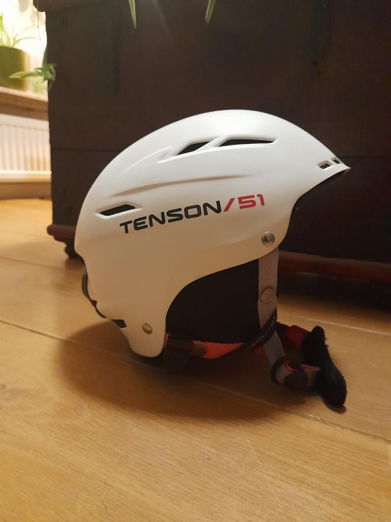 Tenson Skihelm Maat M - Wit, Overige merken, Gebruikt, Overige typen, Ophalen of Verzenden