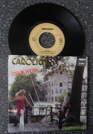 Drukwerk - Carolien (vanaf € 1,75), Cd's en Dvd's, Vinyl | Nederlandstalig, Ophalen of Verzenden, Zo goed als nieuw, 7 inch, Pop