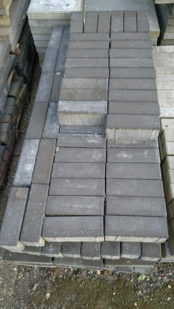 Klinkers antraciet nieuw, Tuin en Terras, Ophalen, Nieuw, Beton, Klinkers