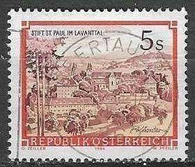 Oostenrijk 1985 - Yvert 1656 - Abdijen en Kloosters (ST), Verzenden, Gestempeld
