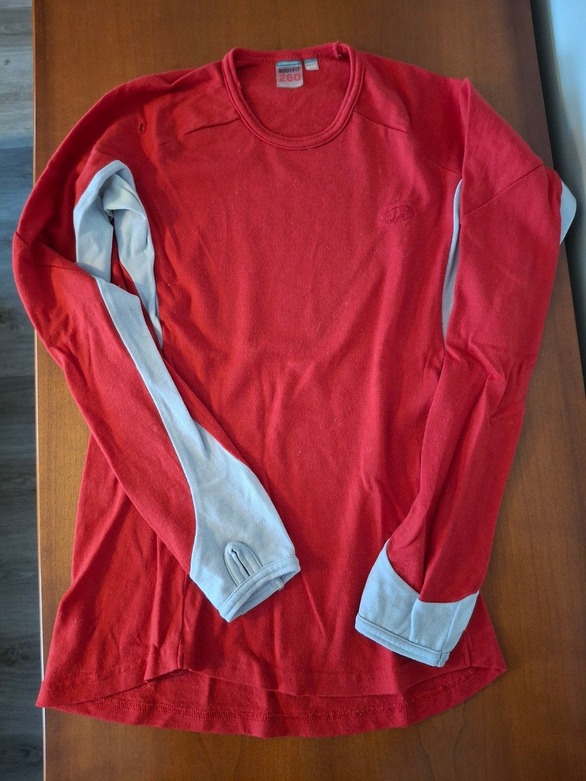 Shirt lange mouw Icebreaker rood maat s merinowol, Overige typen, Ophalen of Verzenden, Icebreaker, Maat 36 (S)