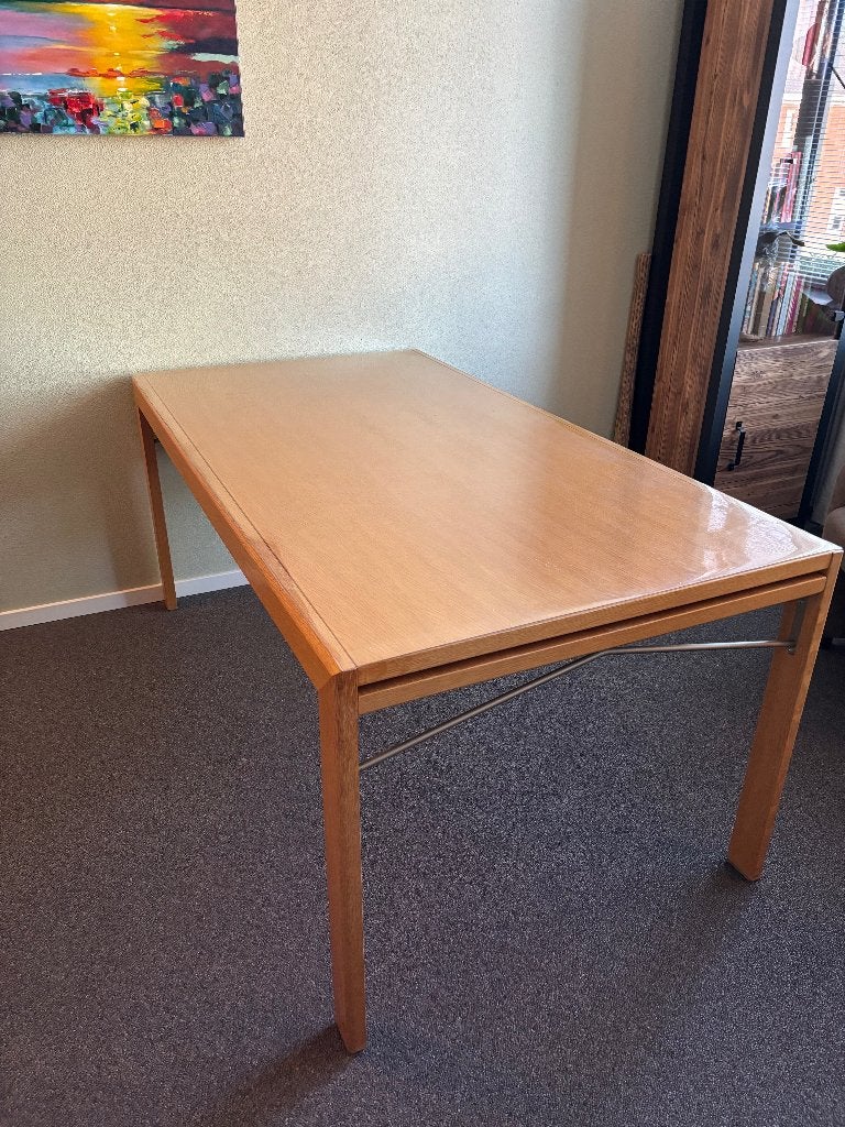 Gratis af te halen eettafel en salontafel, Ophalen, Gebruikt, Eikenhout, 50 tot 100 cm