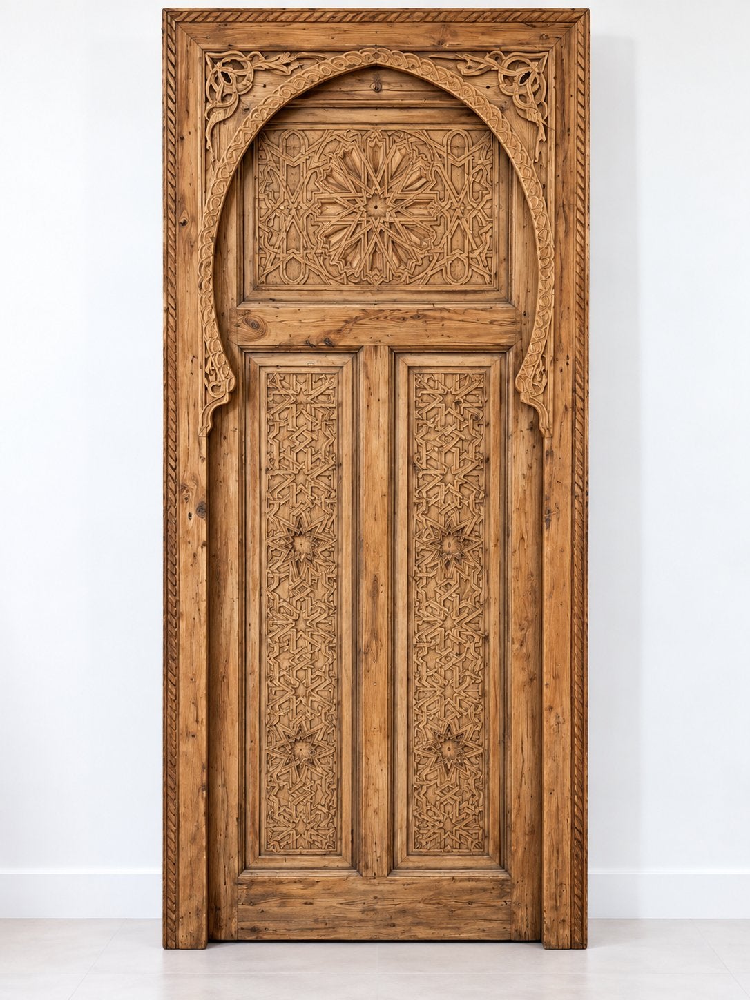 Handgesneden Marokkaanse deur - 235x92 cm, Ophalen