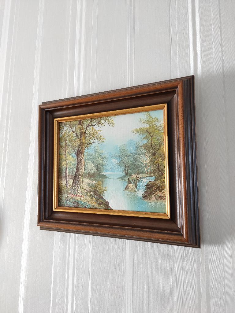 Landschap Schilderij door I. Cafieri - zonder lijst, Ophalen of Verzenden