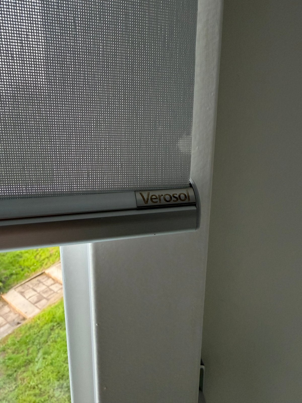 Verosol Zonwerend Rolgordijn Grijs - Semi Transparant, Ophalen, Overige merken, Zonwerend, Zo goed als nieuw