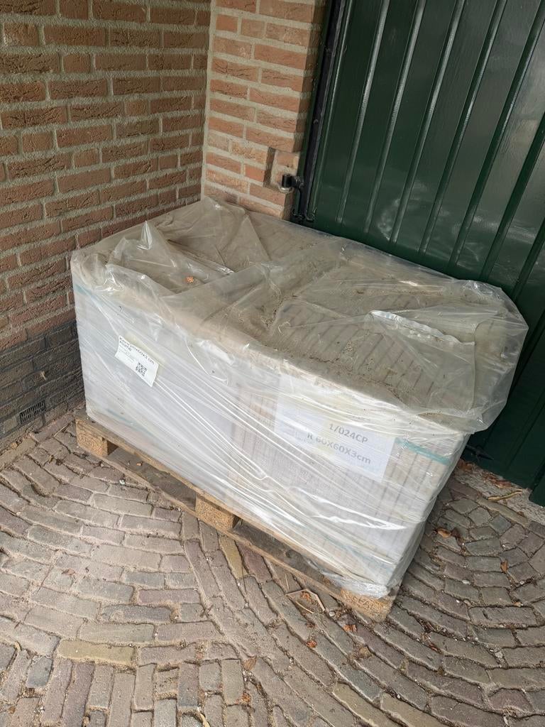 Teras tegels, Tuin en Terras, Tegels en Klinkers, Ophalen, Zo goed als nieuw, Beton, Terrastegels