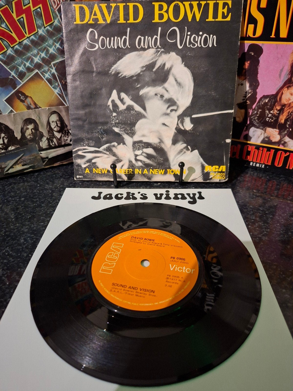David Bowie - Sound and Vision (Vinyl Single)1977, Gebruikt, 7 inch, Ophalen of Verzenden, Beschermende buitenhoes
