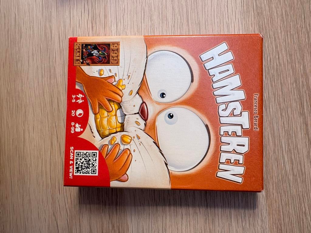 Hamsteren - Leuk familiespel van 999 Games, Drie of vier spelers, Ophalen of Verzenden, Zo goed als nieuw