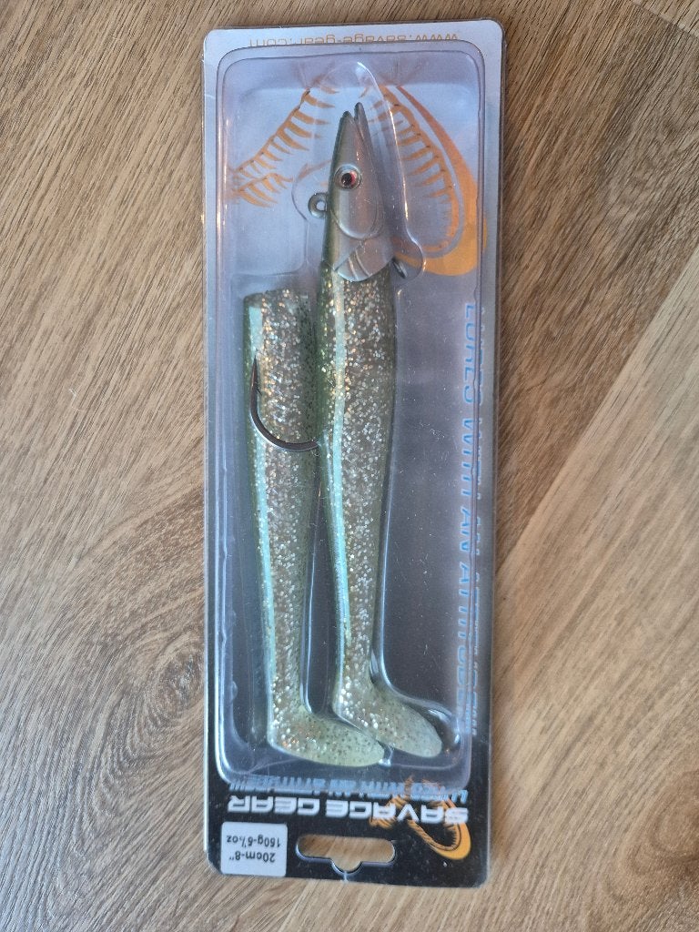Savage gear sand eel en kinetic Slim jim, Ophalen of Verzenden, Nieuw, Haak