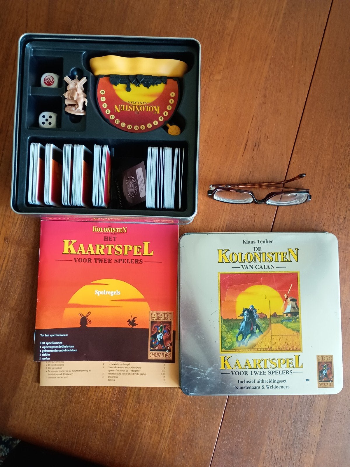 Kolonisten van Catan: Het Kaartspel voor twee spelers, Een of twee spelers, Ophalen of Verzenden, Zo goed als nieuw, 999 Games