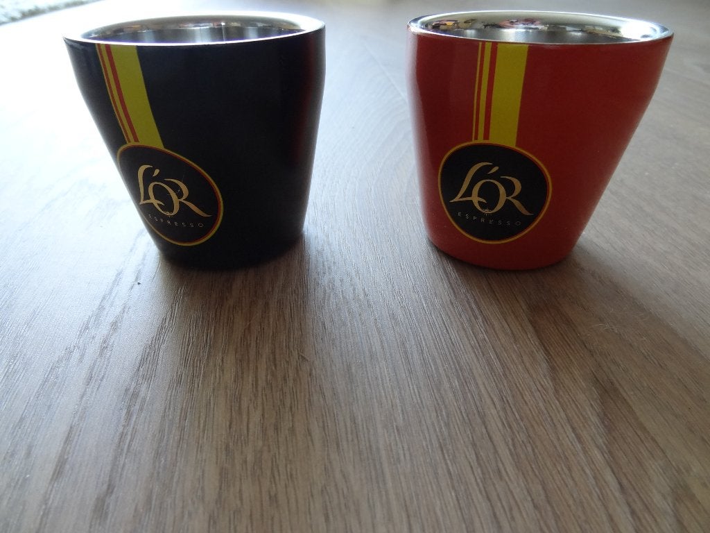 2x L'or metaal/aluminium kopje nieuw, Overige merken, Overige typen, Nieuw, Ophalen of Verzenden