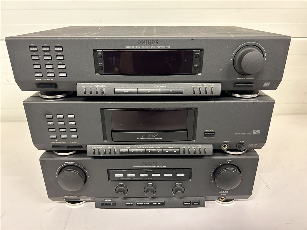 A7388. Philips 900-series stereoset, versterker, cd-speler e, Ophalen of Verzenden, Gebruikt, Cd-speler, Overige merken