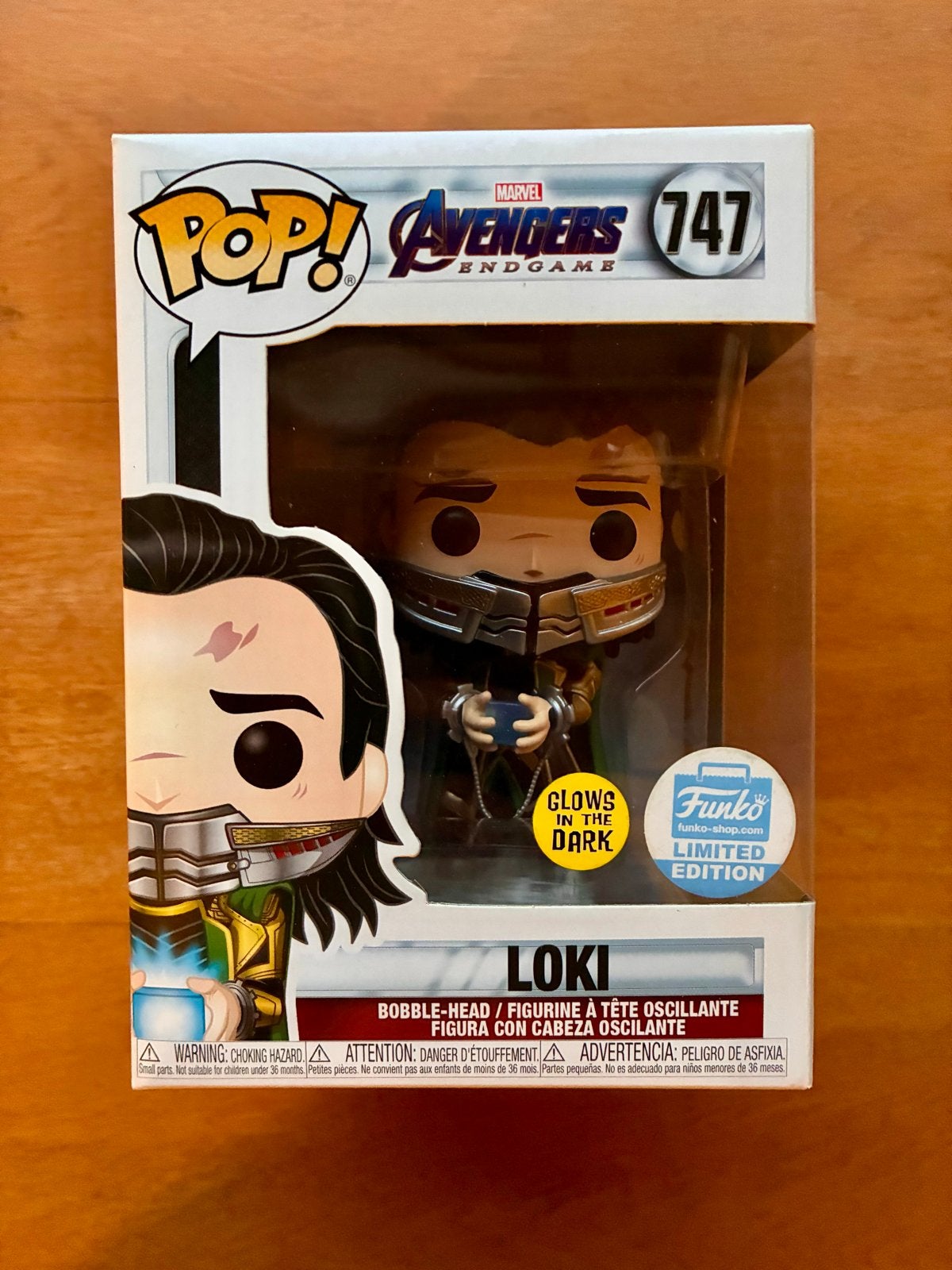 Funko Pop! Loki met Tesseract GITD - Avengers Endgame, Verzamelen, Ophalen of Verzenden, Nieuw