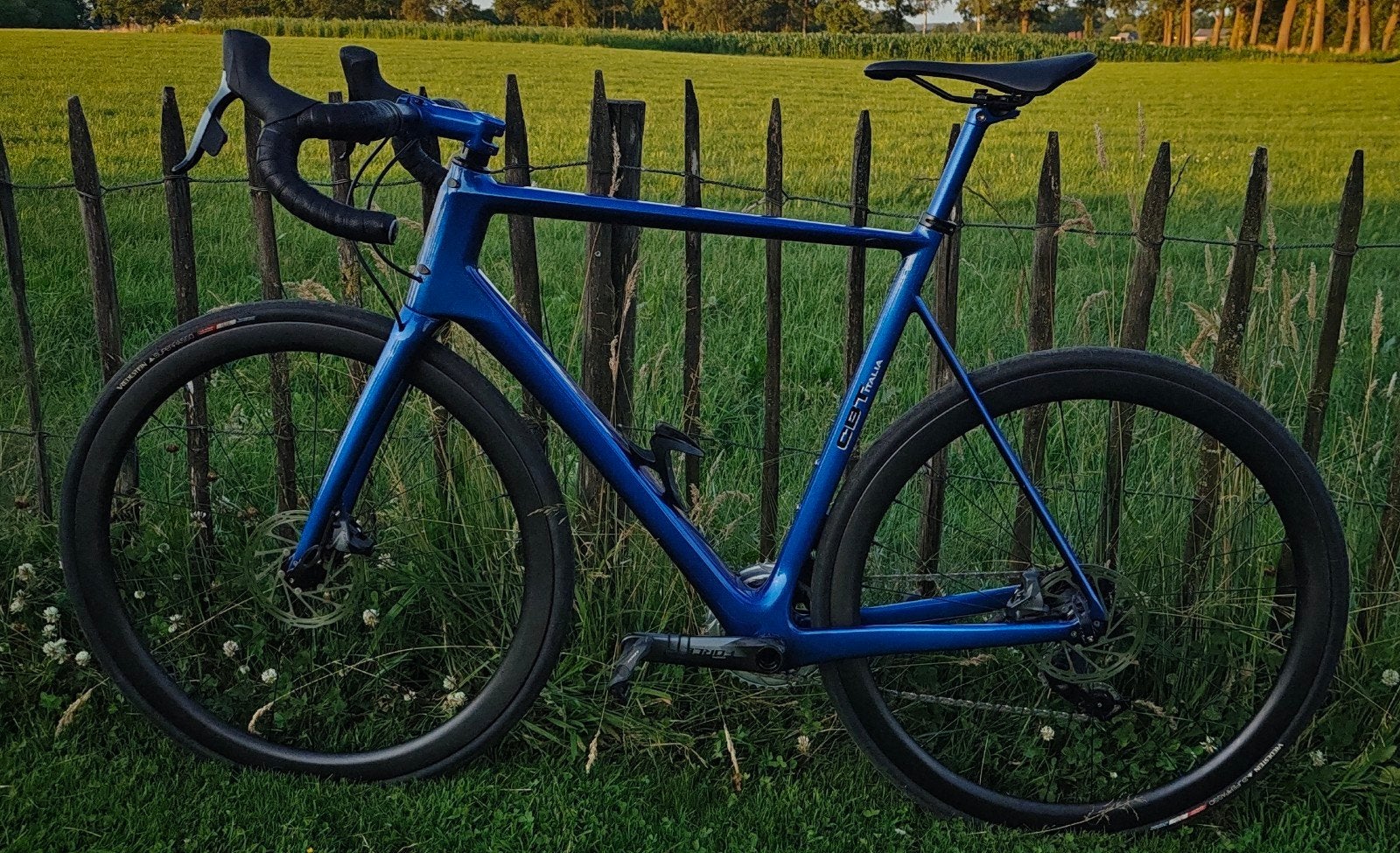 Prachtige racefiets CBT Italia custom gespoten, 28 inch, Carbon, Heren, Zo goed als nieuw