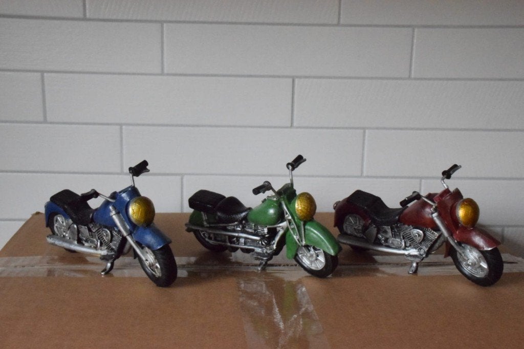 3x Kleine Polystone Chopper Motorfietsen, Ophalen, Nieuw, Overige typen