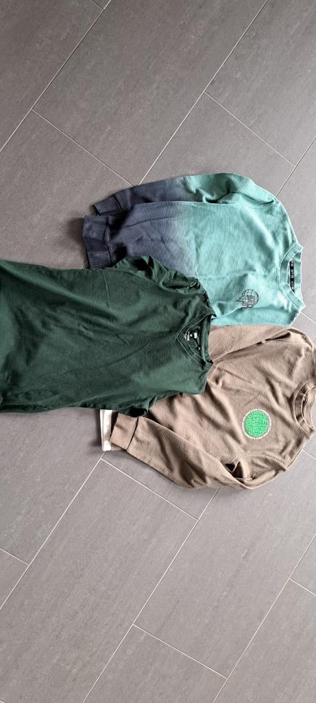 3 shirts lange mouw, maat 146/152, Ophalen of Verzenden