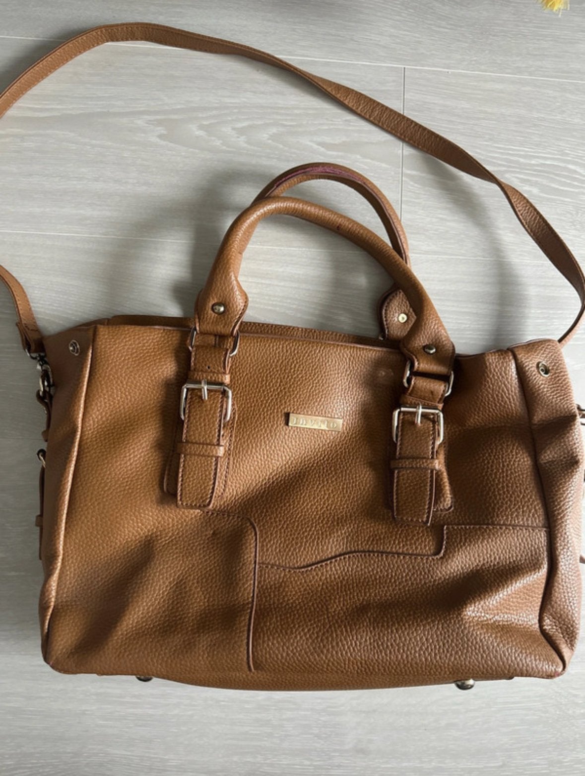 Invito leren tas - Zo goed als nieuw -schooltas werktas, Ophalen of Verzenden, Zo goed als nieuw, Bruin, Handtas