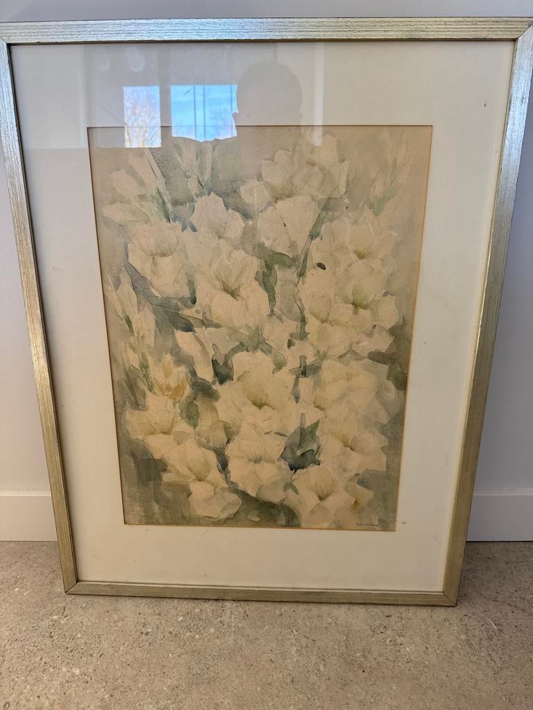 Aquarel  schilderij Jopie Limburg - Bloemen, Antiek en Kunst, Kunst | Schilderijen | Klassiek, Ophalen of Verzenden