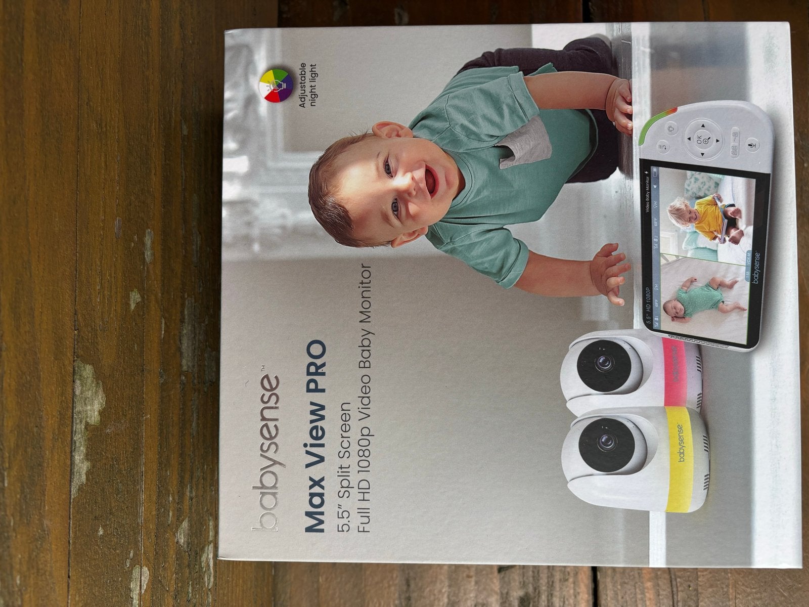 Babysense Max View PRO Babyfoon met 2 camera's, Ophalen, Zo goed als nieuw, 250 meter of meer, Camera