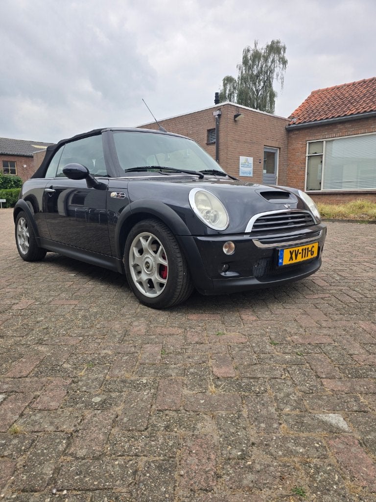 MINI Cooper S Cabrio 1.6, Zwart, Cabriolet, Zwart, Leder