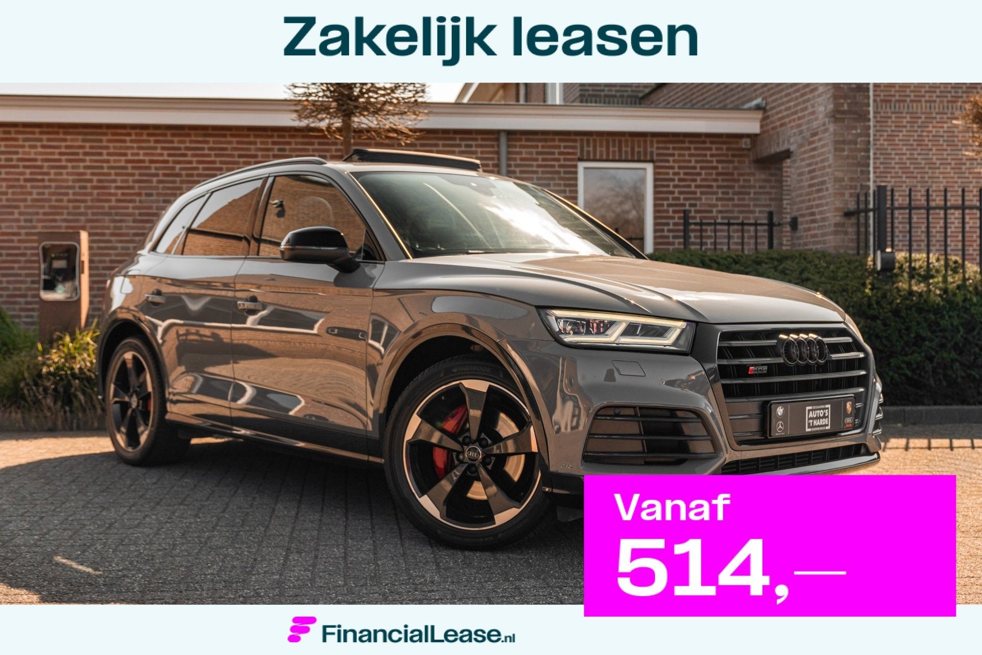 Audi SQ5 3.0 TFSI Quattro Quantum Grey Panoramadak RS-Zetels, Automaat, Gebruikt, Zwart, 2995 cc