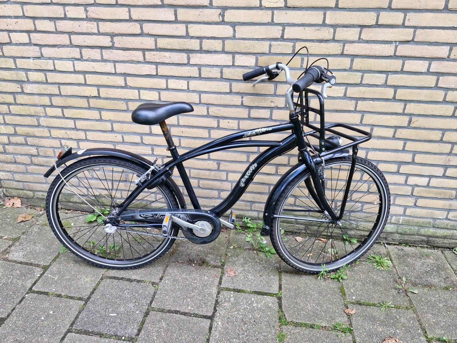 Gazelle fiets met voordrager en versnellingen, Ophalen, Terugtraprem, Gebruikt, Versnellingen
