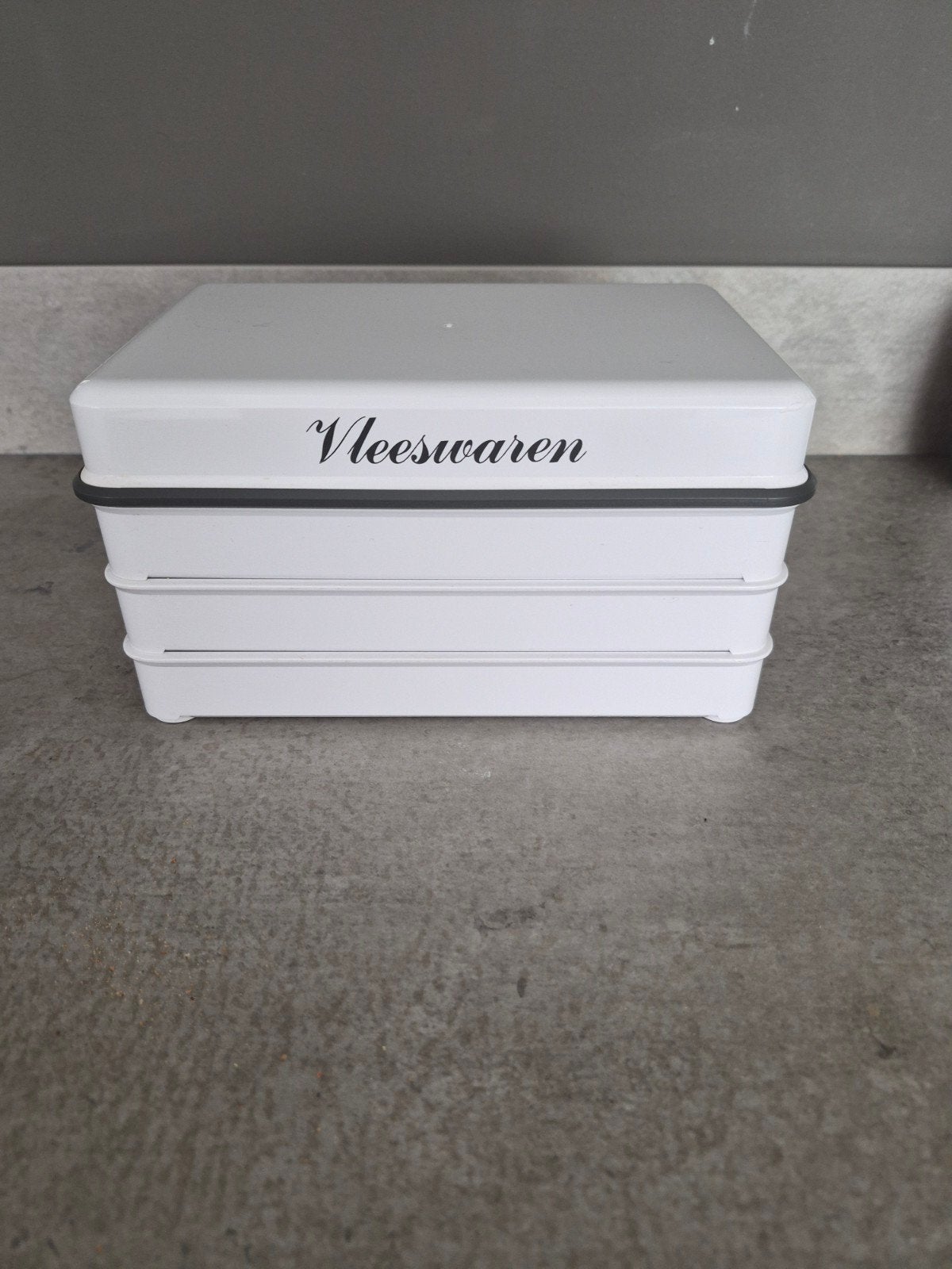 Vintage Vleeswarendoos Coppia - Wit, Kunststof, Ophalen of Verzenden, Wit, Overige merken