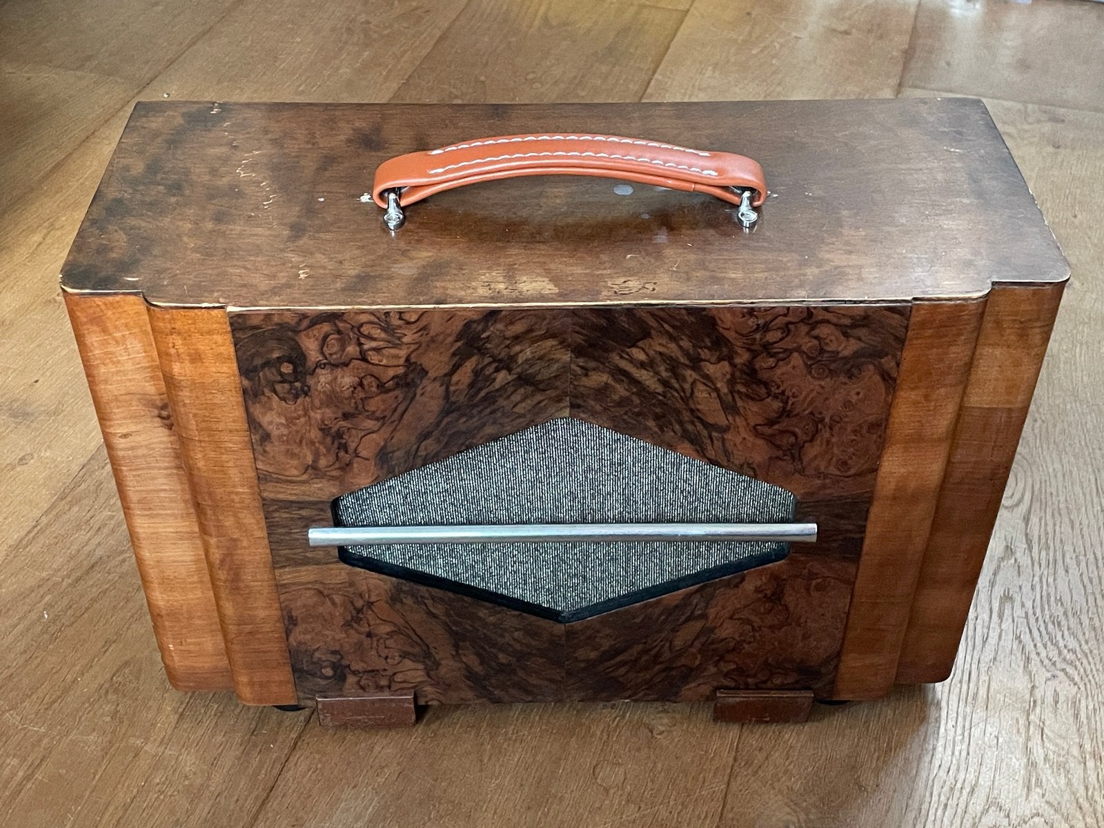 Vintage (Tikvoet) buizenversterker met 8” WGS, Ophalen, Gebruikt, Gitaar, Minder dan 50 watt