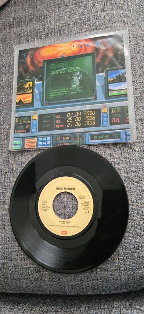Iron Maiden-Wasted years 1986 heavy metal, Ophalen of Verzenden, Gebruikt