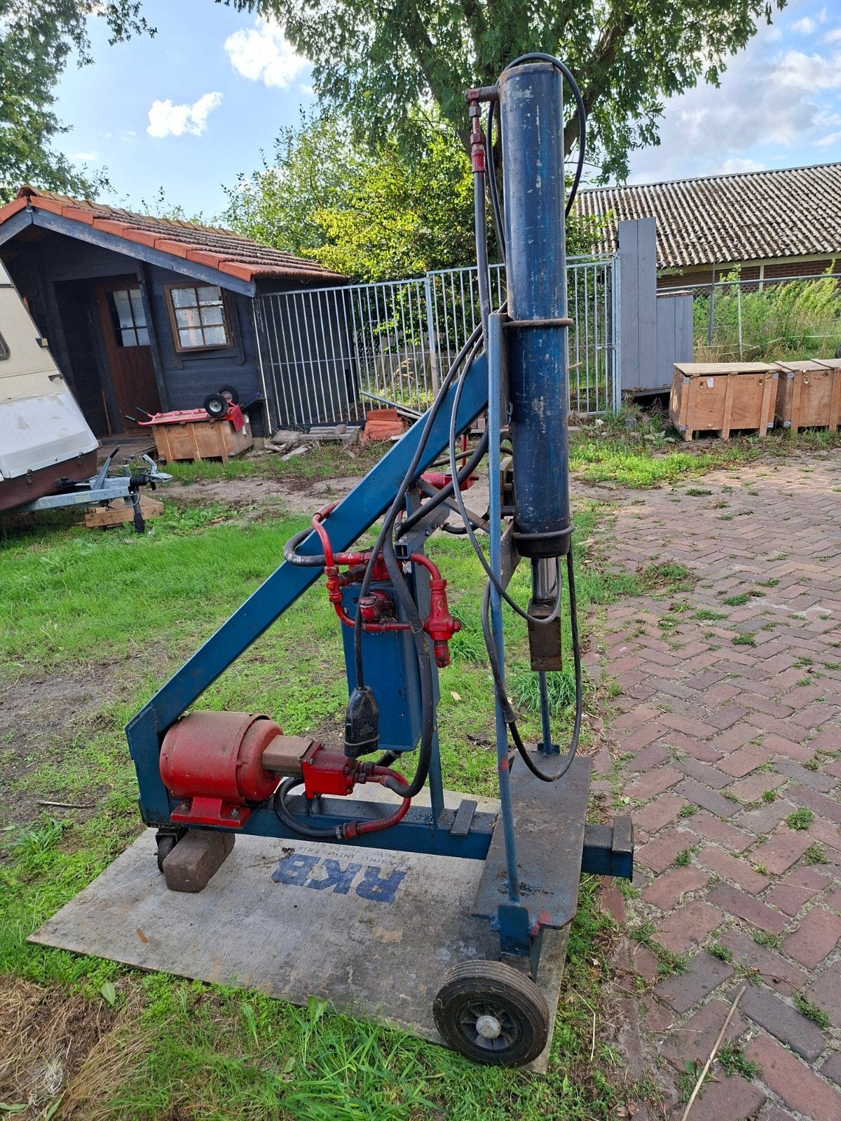 Robuuste hydraulische houtklover - 4KW 5.5PS, Tuin en Terras, Kloofmachines, Ophalen