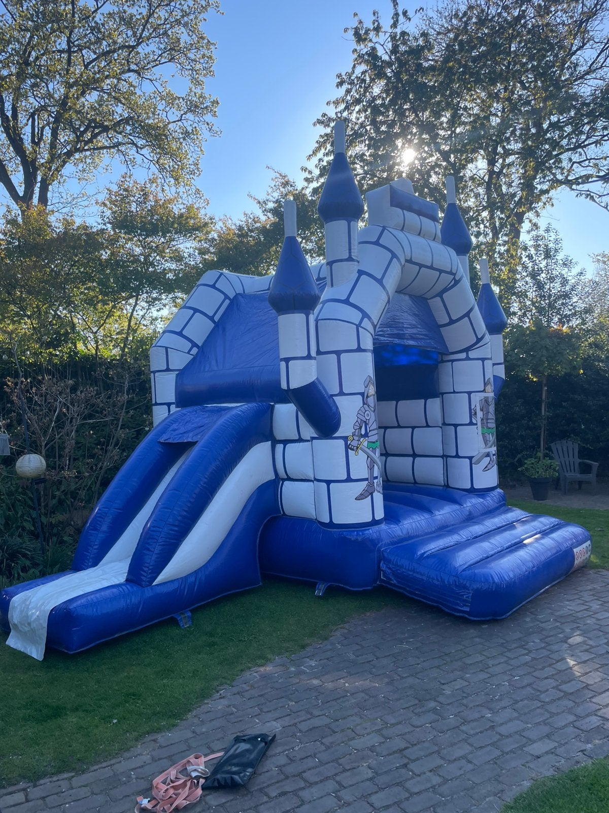 Kasteel springkussen te huur!, Ophalen of Verzenden, Zo goed als nieuw, Overige