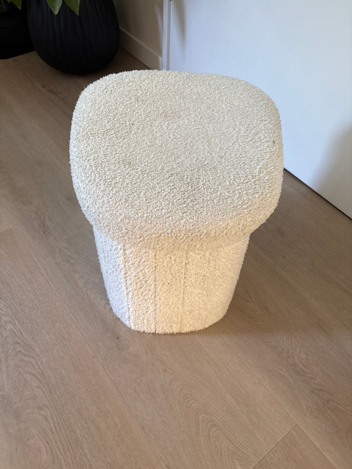Witte poef met opbergfunctie - Gratis af te halen vandaag!, Huis en Inrichting, Ophalen, Minder dan 50 cm, Gebruikt, Vierkant
