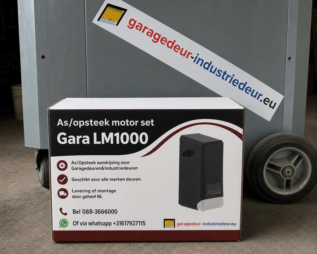 As/Opsteek Motor Set voor Garagedeuren &Industriedeuren 220v, Ophalen of Verzenden, 120 cm of meer, Garagedeur, 215 cm of meer