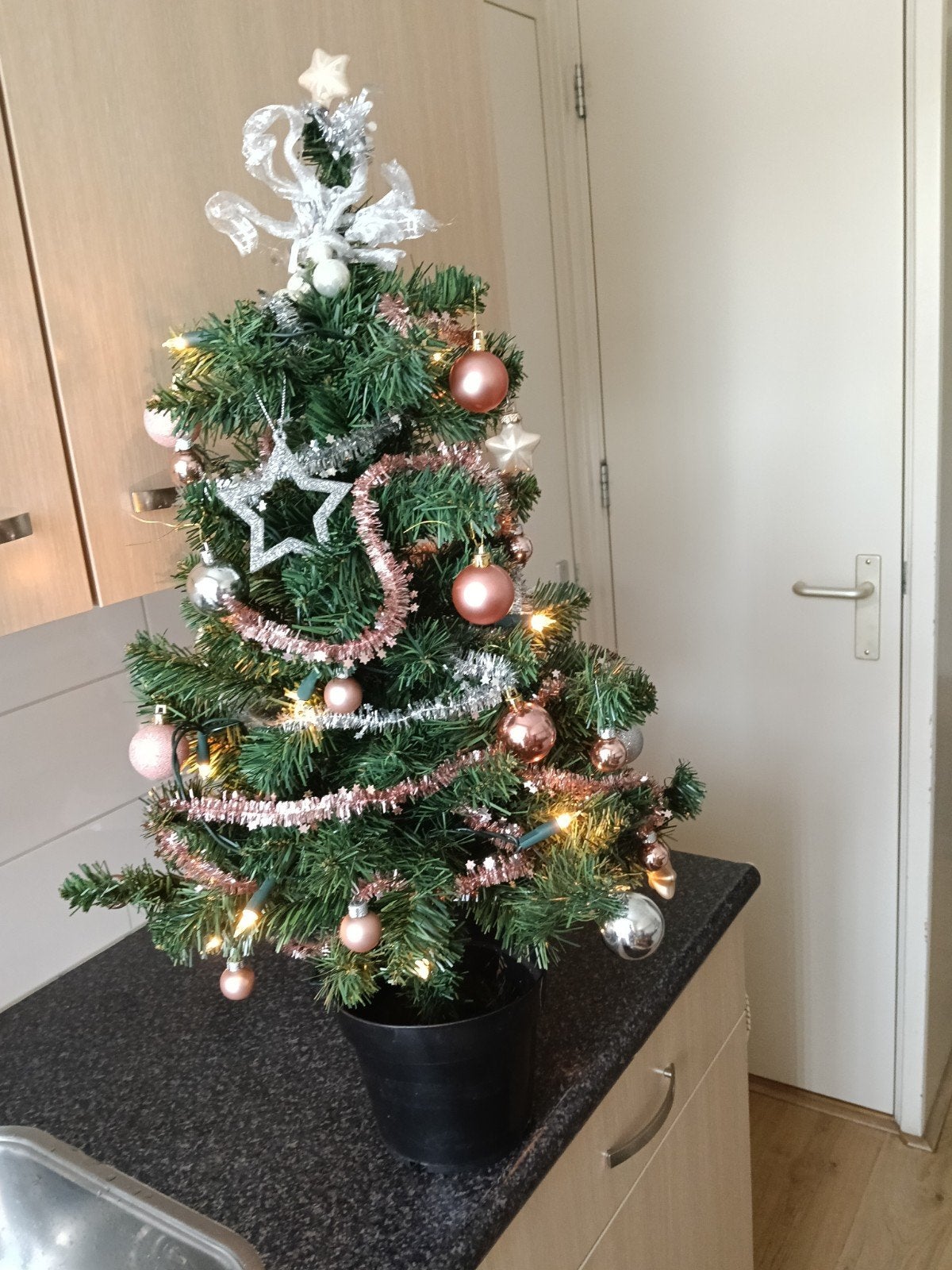 mini kerstboom, Ophalen