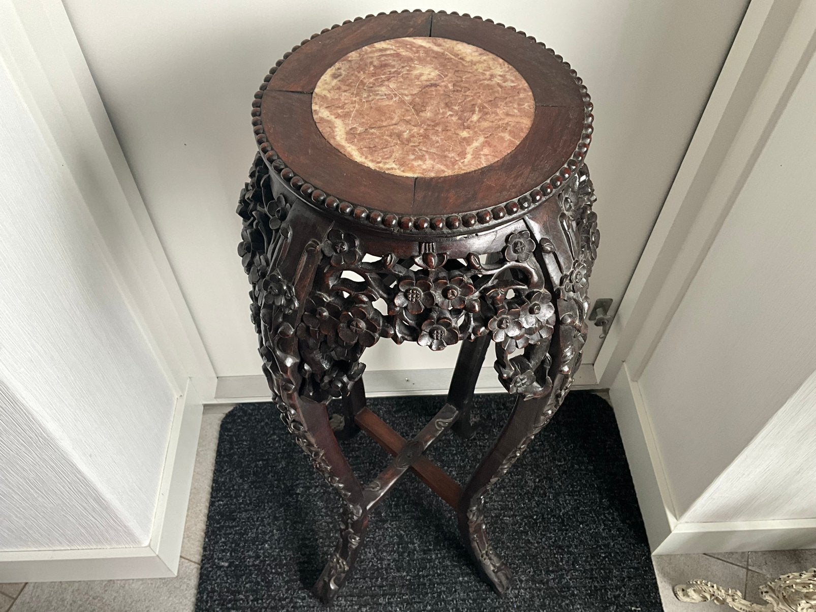 Hoge antieke Hocker, Ophalen of Verzenden