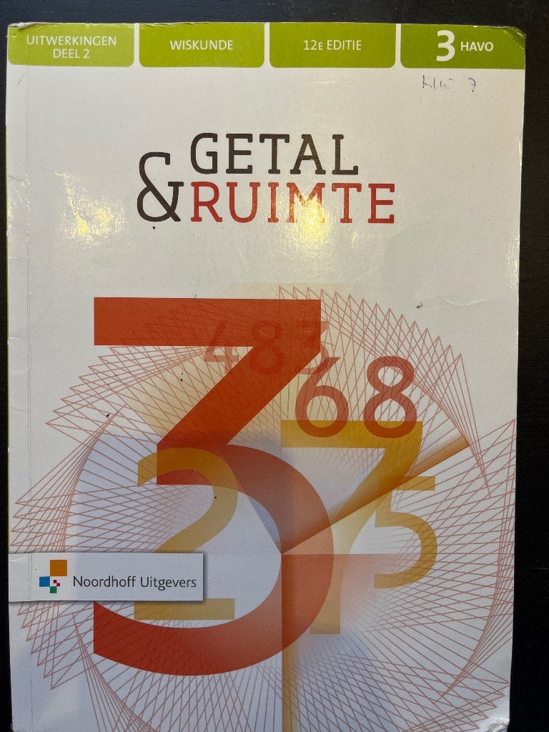 Wiskunde Getal & Ruimte, Gelezen, Wiskunde A, HAVO, Ophalen of Verzenden