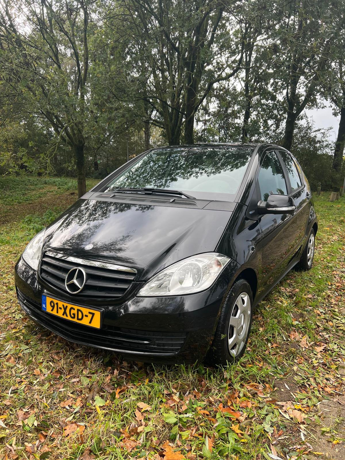 Mercedes-Benz A-Klasse 1.5 A160 5DRS 2012 Zwart, Auto's, Voorwielaandrijving, Stof, Zwart, Origineel Nederlands