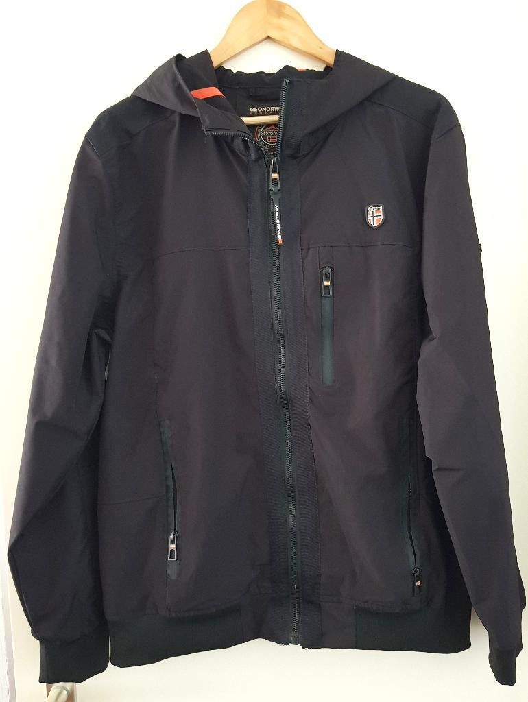 Geographical norway jack Large, Maat 52/54 (L), Verzenden, Zwart, Nieuw